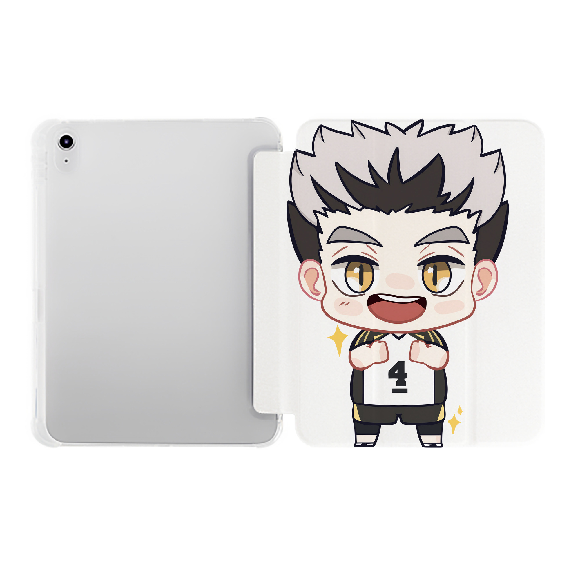 （画像用） ハイキュー!! Haikyu!! IPad ケース ペン収納付き 三つ折りスタンド PUレザー×シリコン 対応機種9.5/10.5/10.9インチ